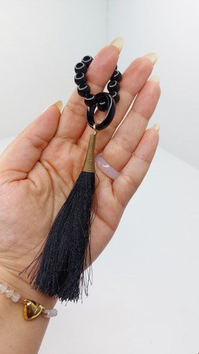 تسبیح انگشتی عقیق سیاه