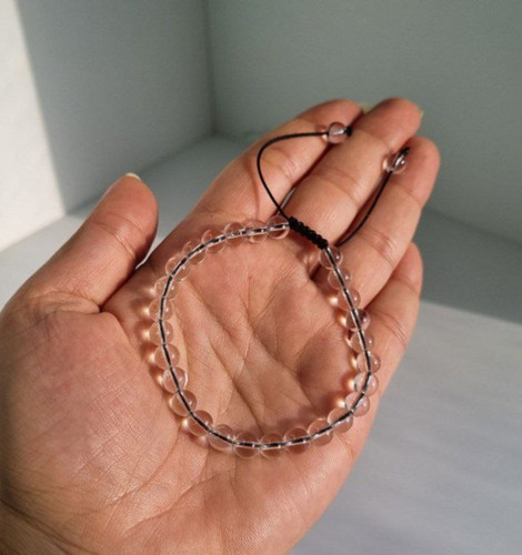 دستبند سنگ کریستال کوارتز