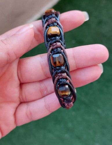 دستبند بافت باکسی چشم ببر