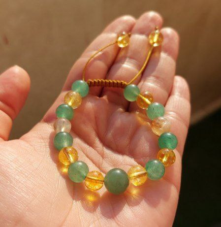 دستبند اونتورین و سیترین