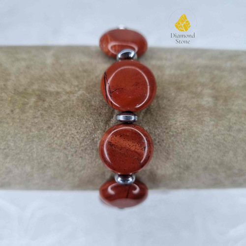 دستبند سکه ای جاسپر سرخ (عنصر اتش)