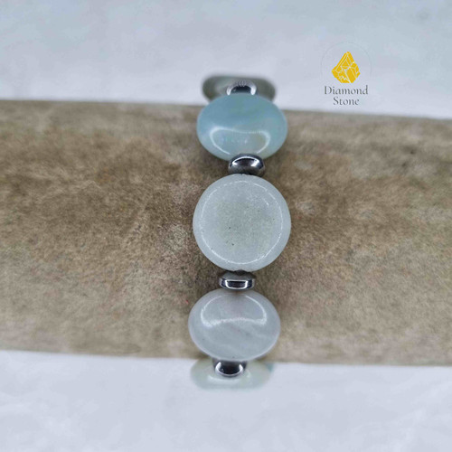 دستبند سکه ای امازونیت (عنصر چوب)