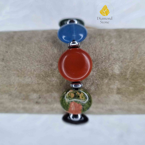 دستبند سکه ای مولتی کالر ( پنج عنصر )