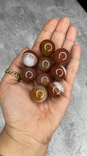 گوی سنگ طبیعی عقیق یمانی