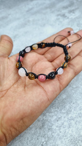 دستبند بافت چرم عنصر خاک