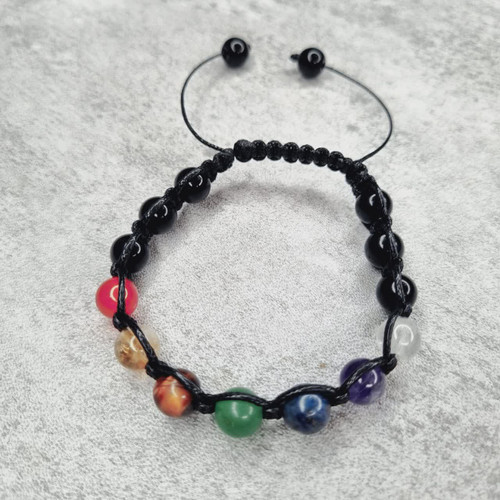 دستبند بافت هفت چاکرا و اونیکس