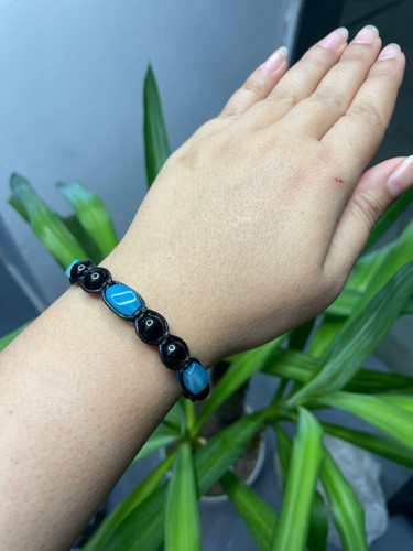 دستبند بافت سنگ شانس (آب)