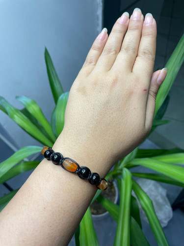 دستبند بافت سنگ شانس (خاک)