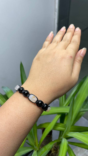 دستبند بافت سنگ شانس (فلز)