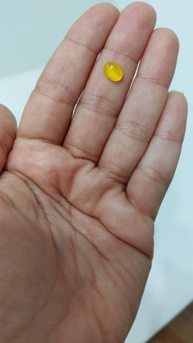 عقیق زرد و حکاکی شرف الشمس سایز ۱