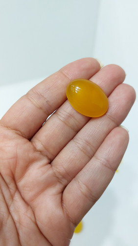 شرف شمس سنگ عقیق زرد سایز ۳